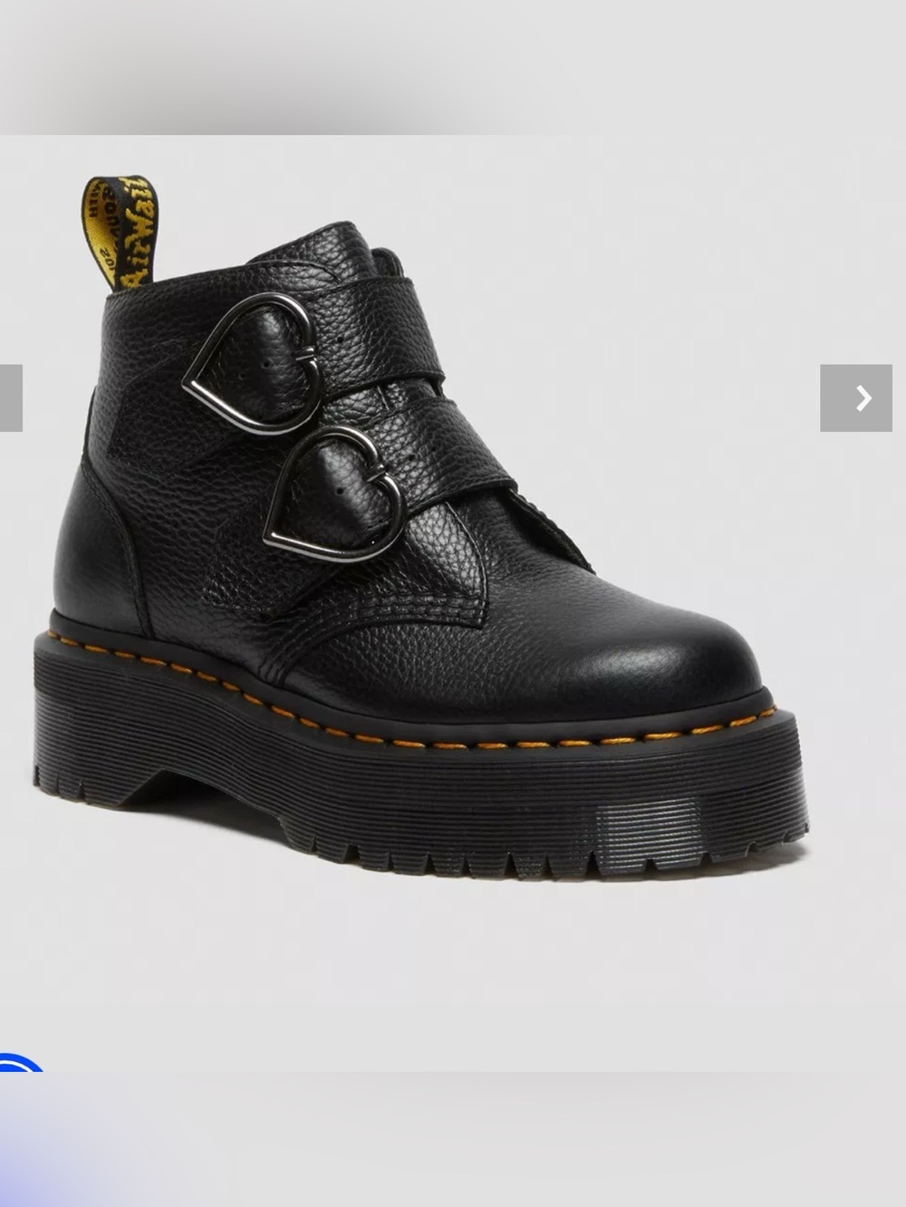 DEVON HEART LEATHER PLATFORM BOOTS
